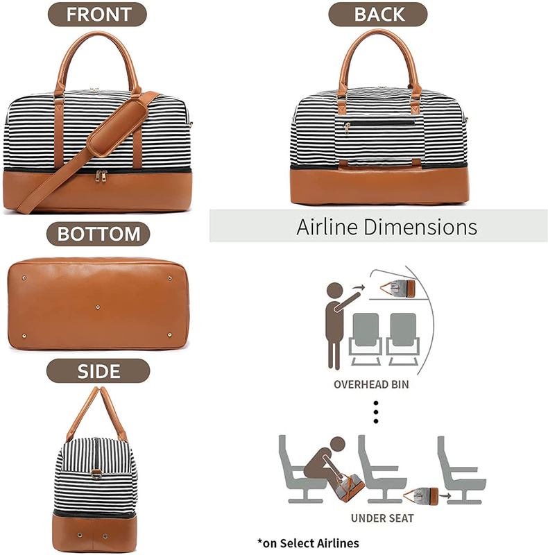 Мужское полотно путешествия чемоданы багаж носить на выходные Tote 16.2x14.5x8 