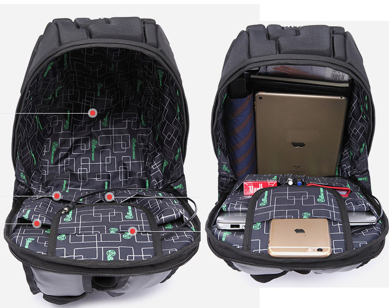 Жесткий EVA Shell Business Custom Travel Backpack Большой размер 16.14х10.43х1.18