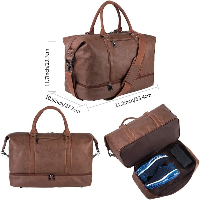 52L водонепроницаемая на ночь выходные торты носить на заказ Tote Duffel Travel Bag с сумкой для обуви