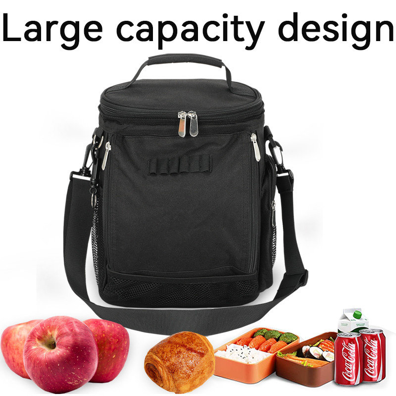 Чёрный большой объем унисекс 10 Консервный изоляционный гольф Custom Travel Cooler Bag с плечевым ремнем