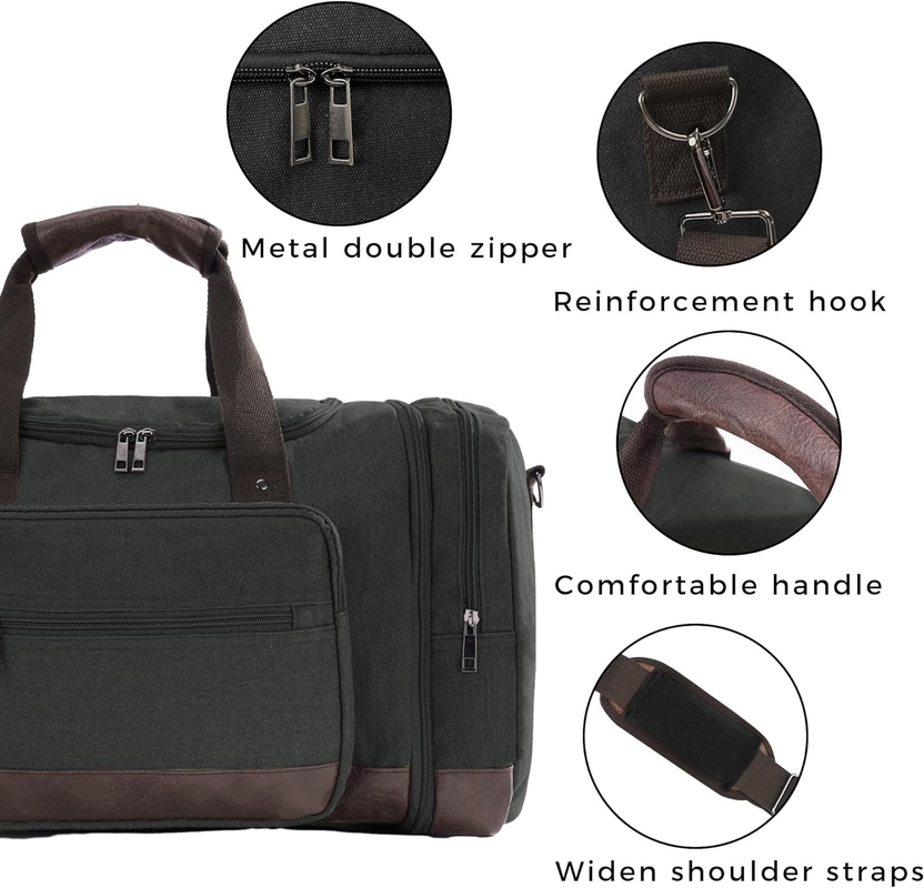 Полотно большая вместимость мужчины женщины сумка для путешествий carry on travel bag с YKK Zipper