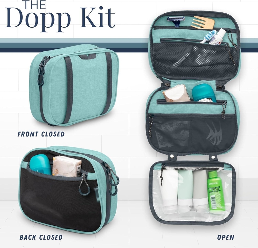 Ультралегкий аксессуар подвесный организатор Pouch Dusty Teal Makeup Custom Travel Bag с держателем кисти