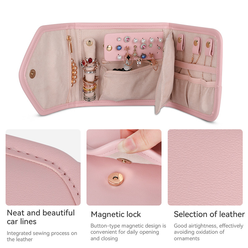 Складной ювелирный багаж Case Mini Travel Organizer Ювелирный рюкзак 14.5x3x15cm